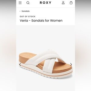 ROXY Women’s Veria Sandals White Size 7